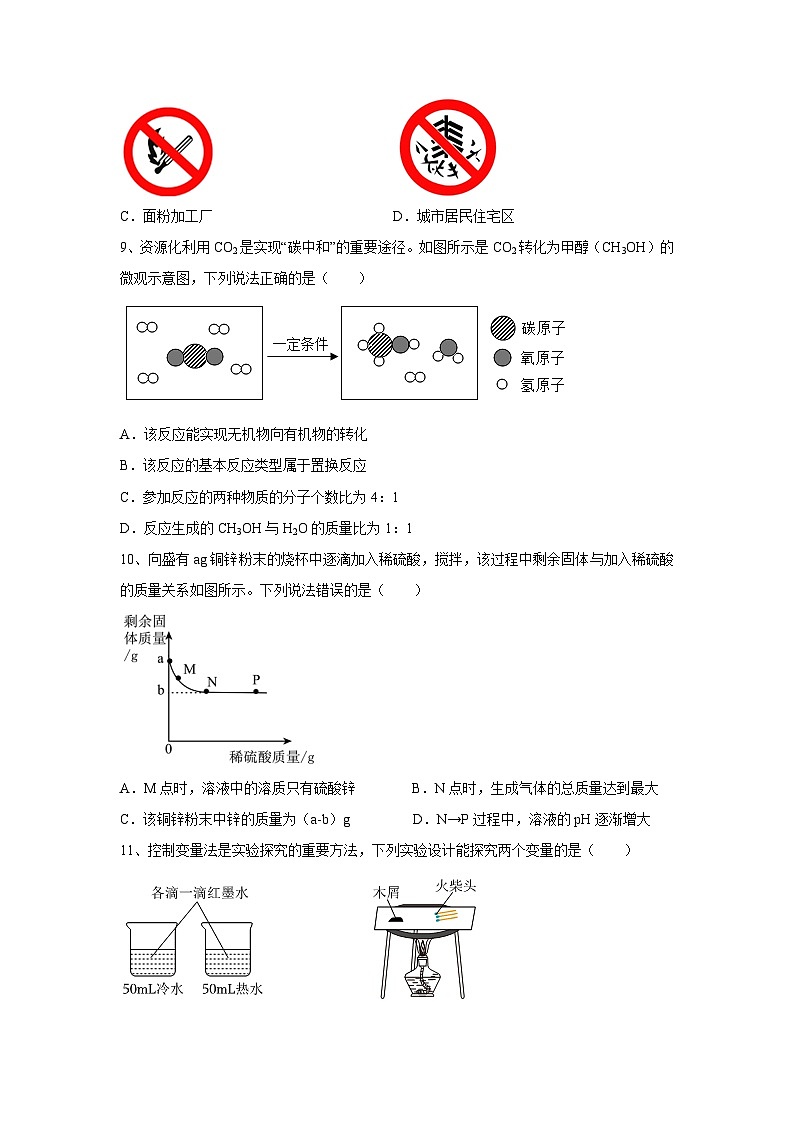 [化学]安徽省2024年中考临考模拟试卷(4)第3页