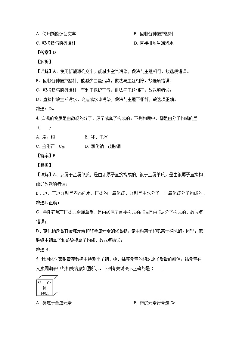 [化学][三模]河南省信阳市潢川县2024年中考试题(解析版)第2页