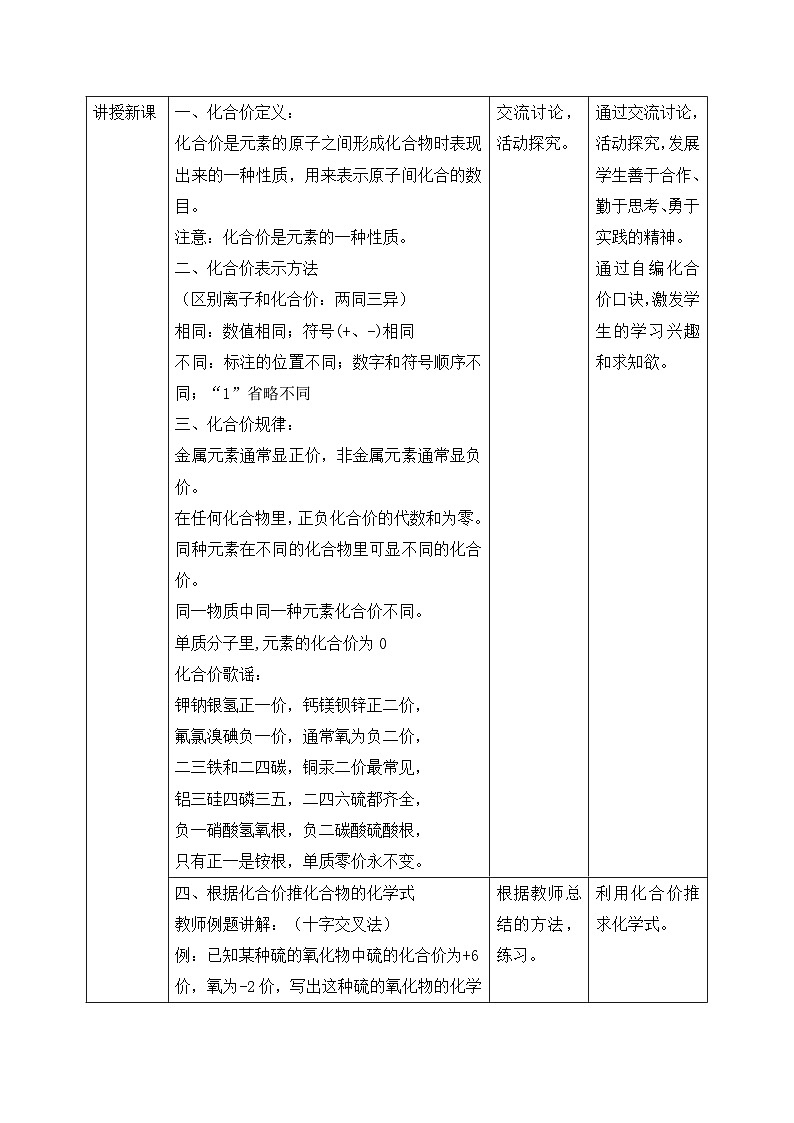 【核心素养】人教版化学九上第4单元课题3 物质组成的表示 第2课时 课件+教学设计+分层练习02
