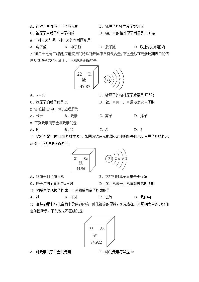 第三单元 物质构成的奥秘 整理与复习-初中化学九年级上册同步教学课件+同步练习（人教版2024）02