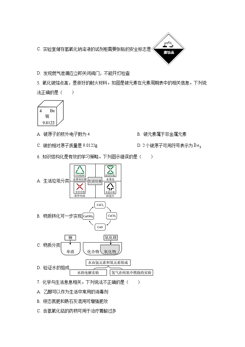 [化学]呼和浩特市2024年中考真题02