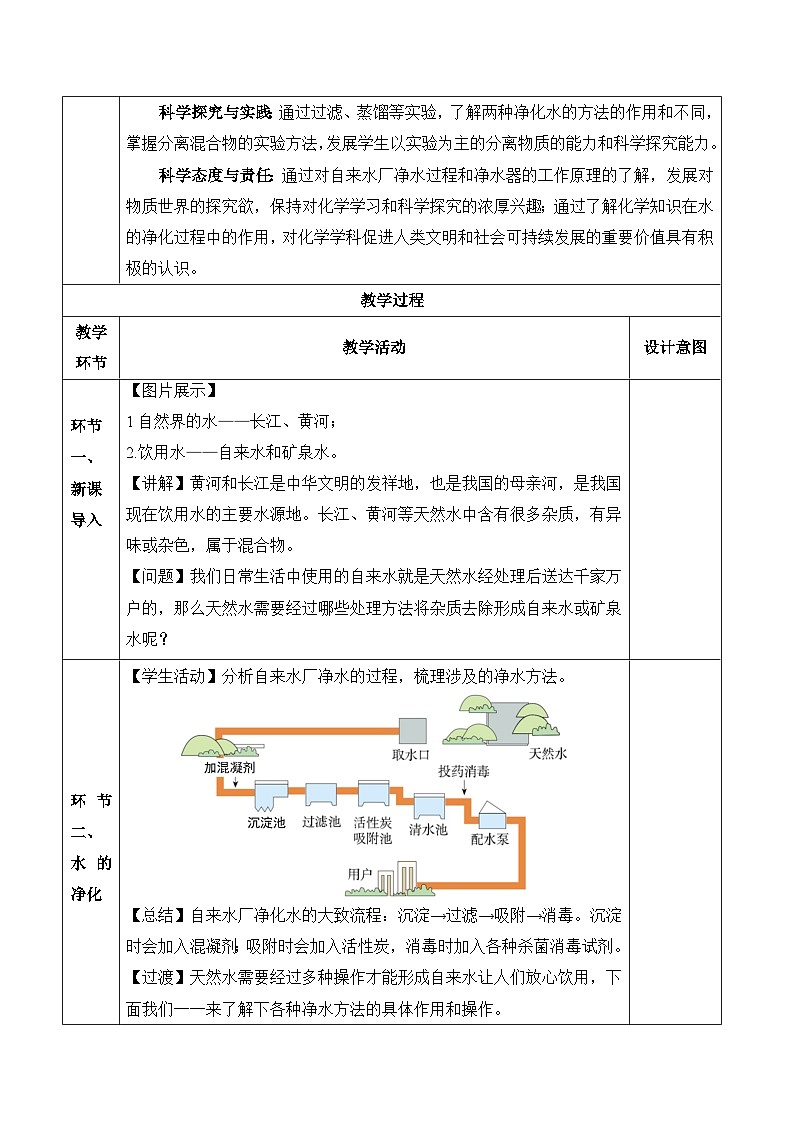 人教版九年级上册化学第四单元--课题1 水资源及其利用（第2课时）（教学设计）-九上（人教版2024）02