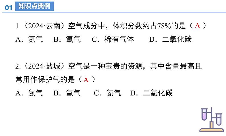 人教版九年级上册化学第二单元 空气和氧气（单元复习课件）07