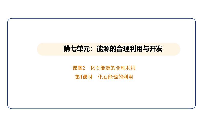 7.2 化石能源的合理利用 第1课时（课件）---2024-2025学年九年级化学人教版（2024）上册第1页