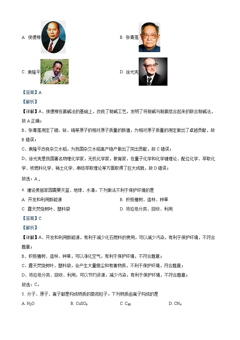 2024年河南省中考化学真题（解析版）第2页