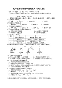 江苏省镇江市丹徒区高资中学四校2024-2025学年九年级上学期10月月考化学试题