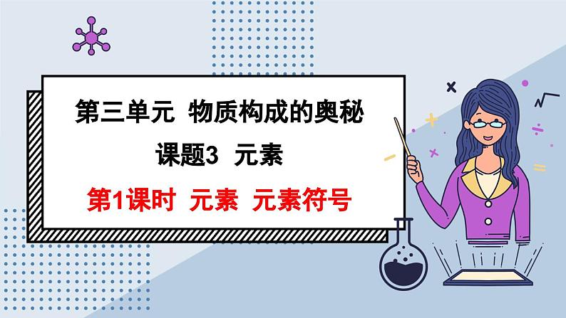 24秋  化学 人教版 九年级上册【教学课件】 3. 第三单元 物质构成的奥秘 3.3.1 元素 元素符号第1页