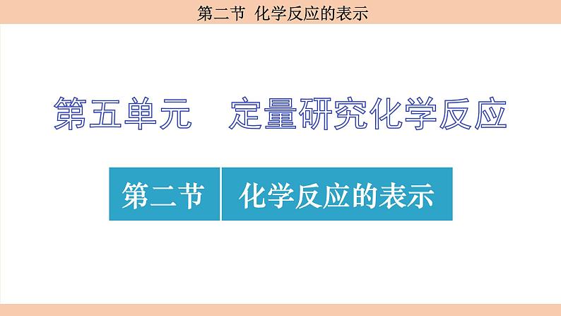 鲁教版（2024）初中化学九年级上册--5.2 化学反应的表示 （课件）01