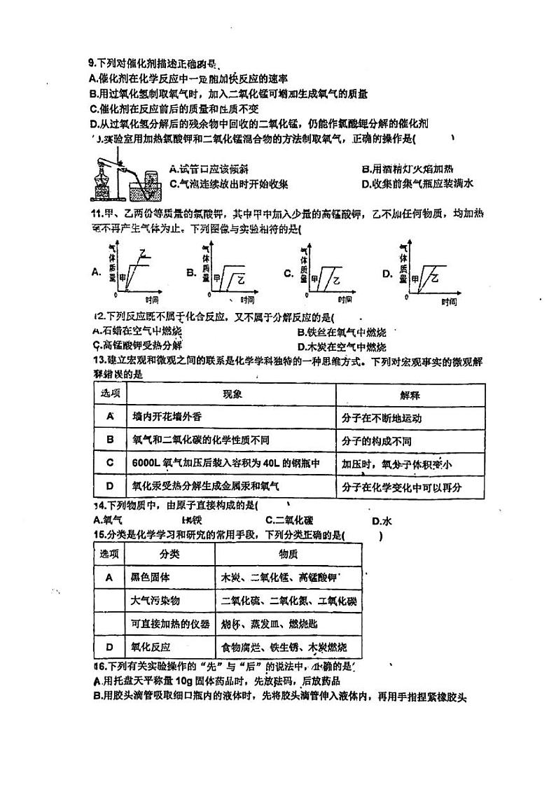2023-2024学年河北省廊坊九年级（上）月考化学试卷（10月份）.第2页