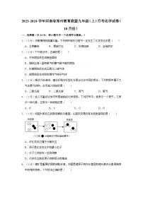 2023-2024学年河南省郑州教育联盟九年级（上）月考化学试卷（10月份）