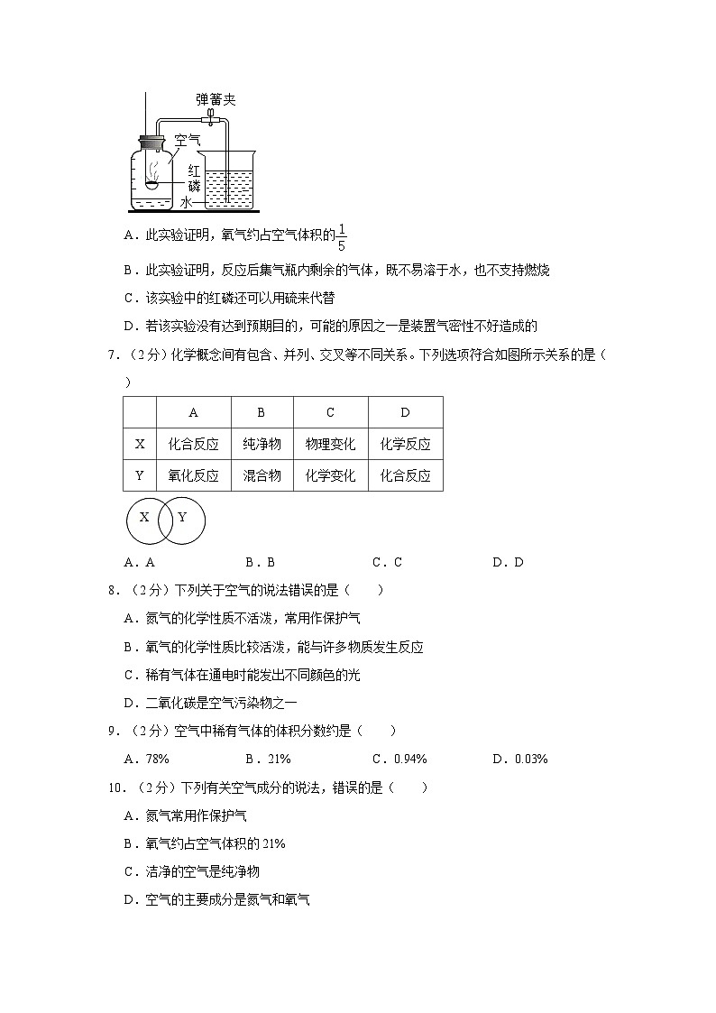 2023-2024学年河南省信阳市新县二中九年级（上）月考化学试卷（10月份）第2页
