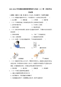 2023-2024学年湖南省衡阳教育集团九年级（上）第一次段考化学试卷