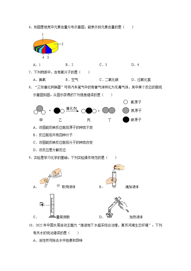 2023-2024学年山东省枣庄市滕州市滕南中学九年级（上）第一次质检化学试卷第2页