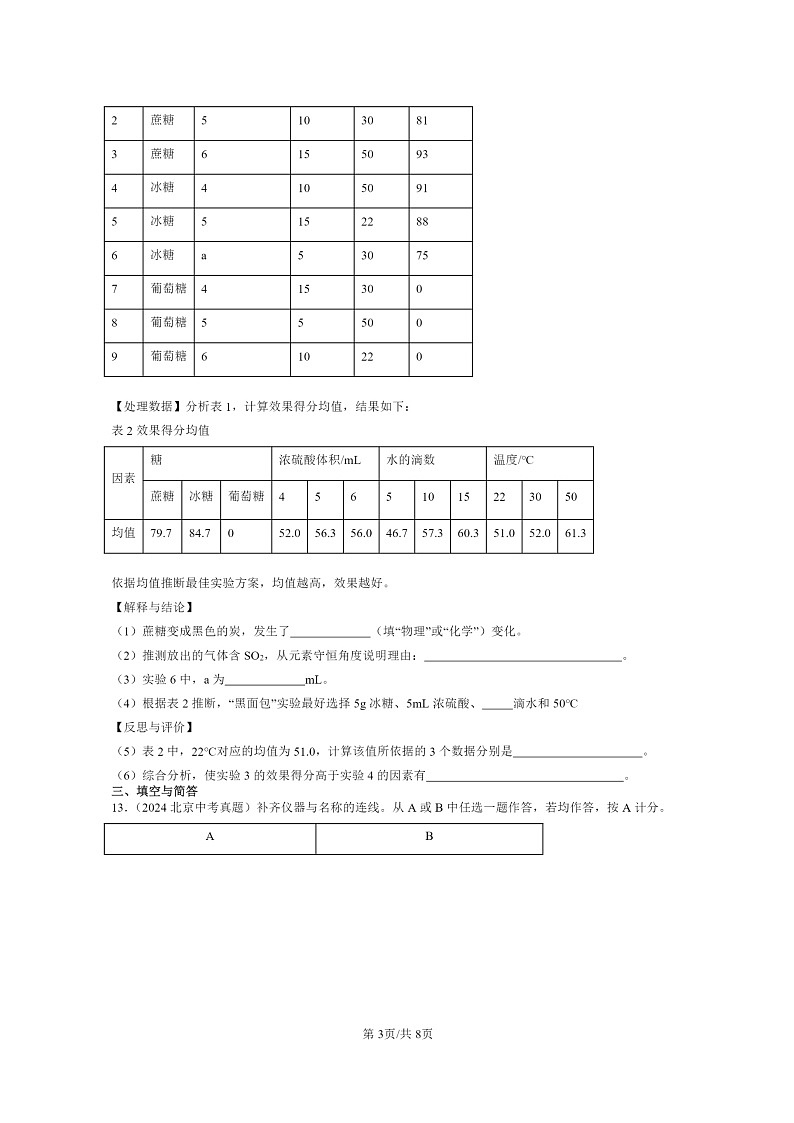 [化学]2015～2024北京中考真题分类汇编：走进世界章节综合第3页
