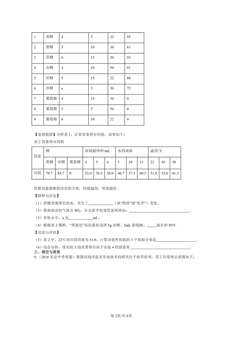 [化学]2015～2024北京中考真题分类汇编：让世界更美好(京改版)02