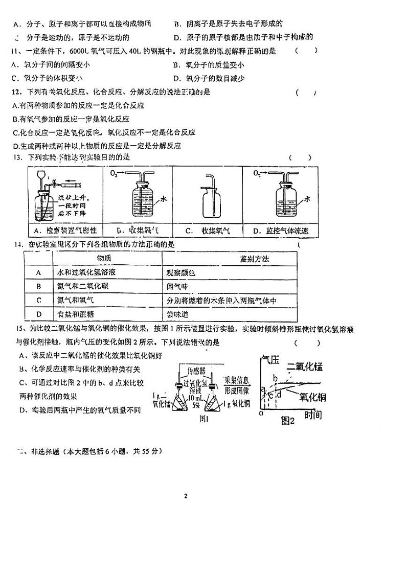 2023-2024学年广东省佛山市三水区九年级（上）第一次月考化学试卷.第2页