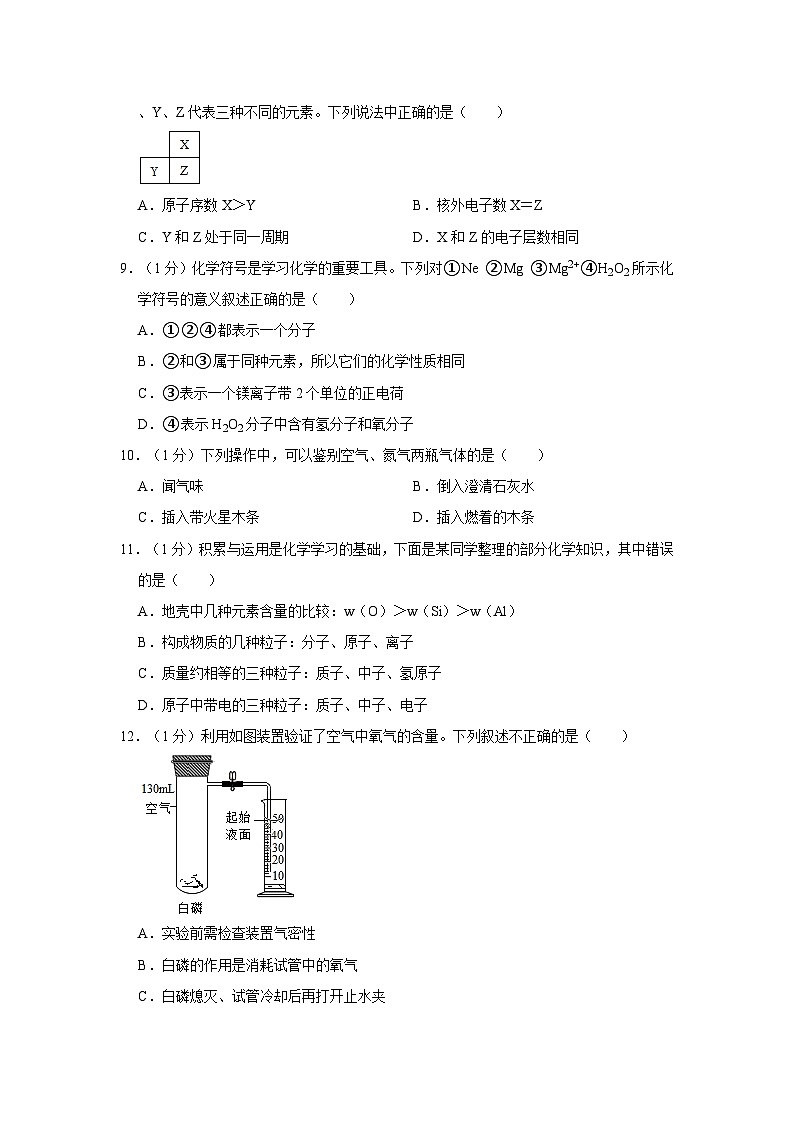 2023-2024学年河南省濮阳市清丰县仙庄中学九年级（上）月考化学试卷（10月份）第2页