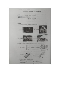 山东省禹城市张庄镇中学2024-2025学年九年级上学期第一次月考化学试题