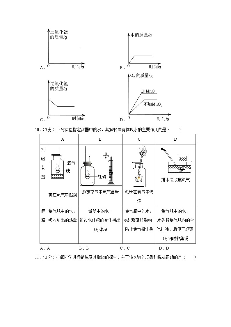 2023-2024学年广东省广州市越秀区九年级（上）月考化学试卷（10月份）第3页
