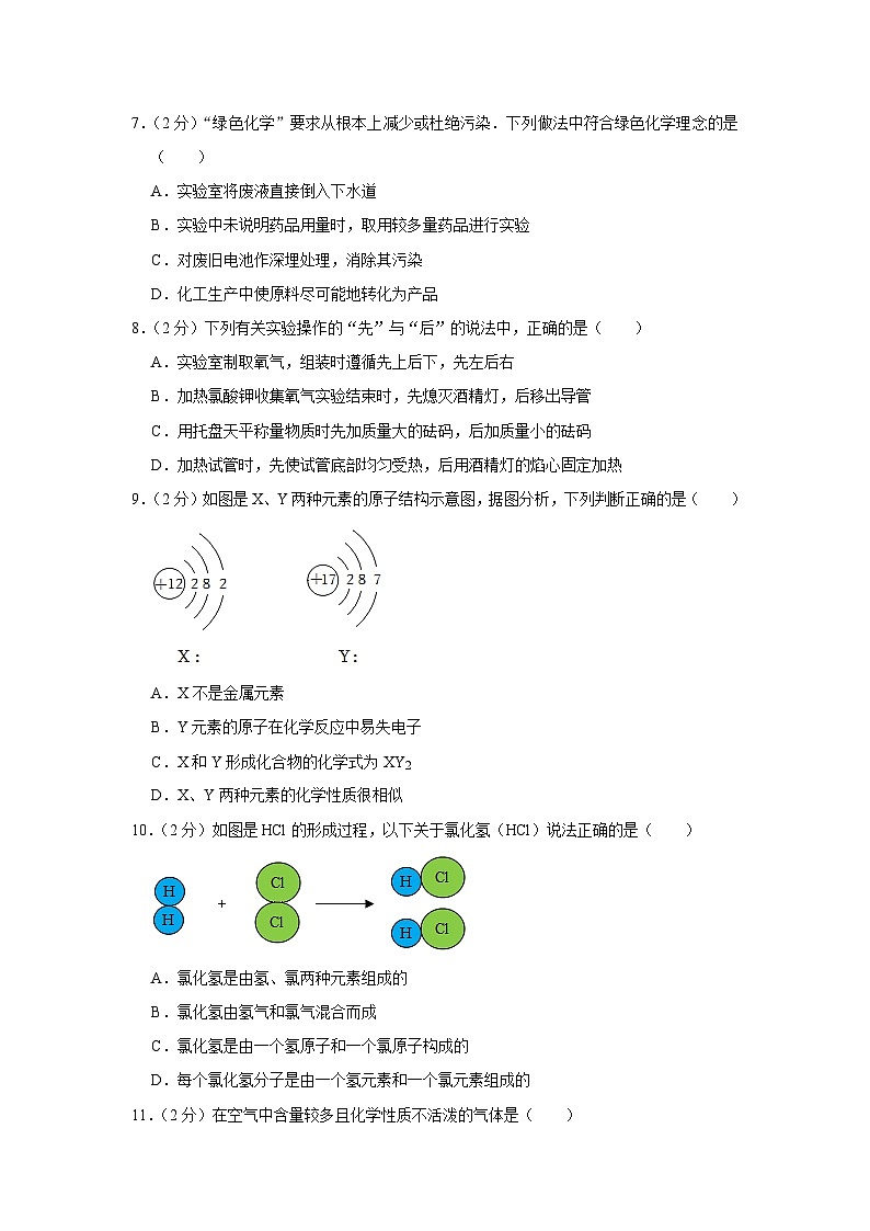 2023-2024学年山东省临沂市费县九年级（上）期中化学试卷第2页