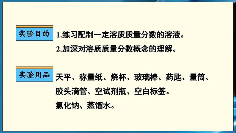 人教版（2024）九年级化学下册-实验活动6 一定溶质质量分数的氯化钠溶液的配制（课件+素材）03