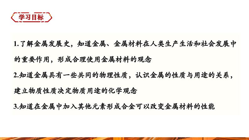 【新教材新课标】人教版九年级下册化学8.1  金属材料课件(内嵌视频)第2页