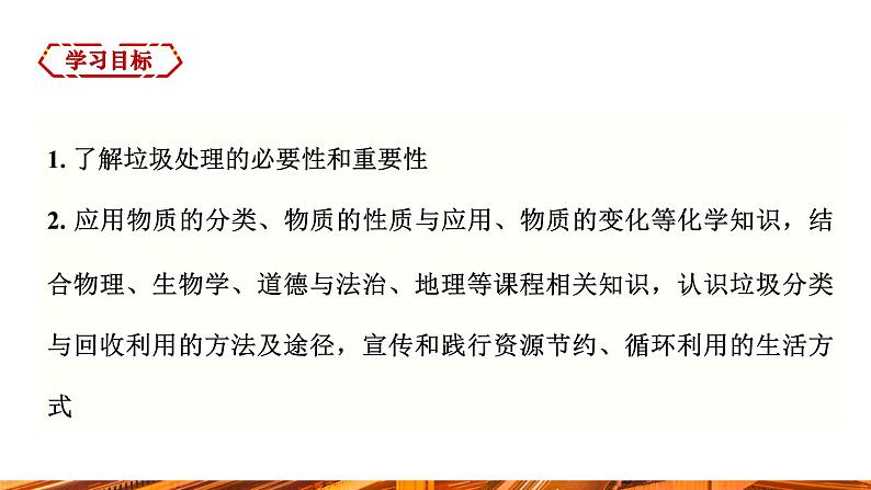 【新教材新课标】人教版九年级下册化学跨学科实践活动7  垃圾的分类与回收利用课件(内嵌视频)第2页