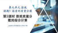 初中化学人教版（2024）九年级下册（2024）课题3 溶质的质量分数优质ppt课件