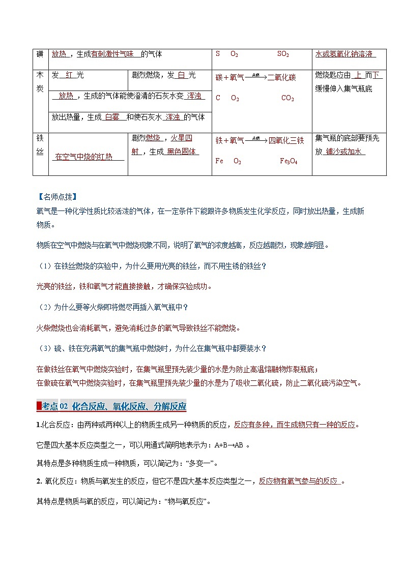 专题04 维持生命的物质—氧气、水（考点清单）（讲+练）-2024-2025学年九年级化学上学期期中考点大串讲（科粤版2024）第2页