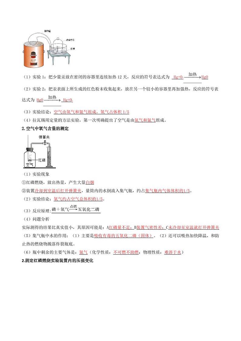 3.1 空气的组成与性质-2024-2025学年八年级化学全一册同步学与练（沪教版·上海五四学制2024）第2页