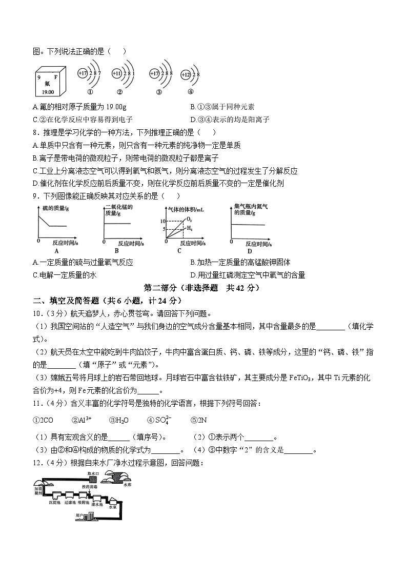 陕西省渭南市临渭区渭南初级中学2024-2025学年九年级上学期期中调研化学试题(无答案)第2页