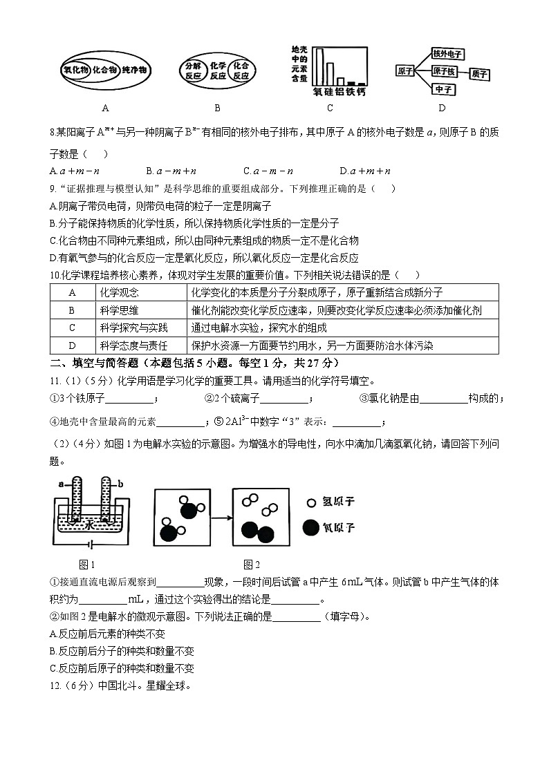 甘肃省天水市麦积区2024-2025学年九年级上学期10月期中考试化学试题第2页