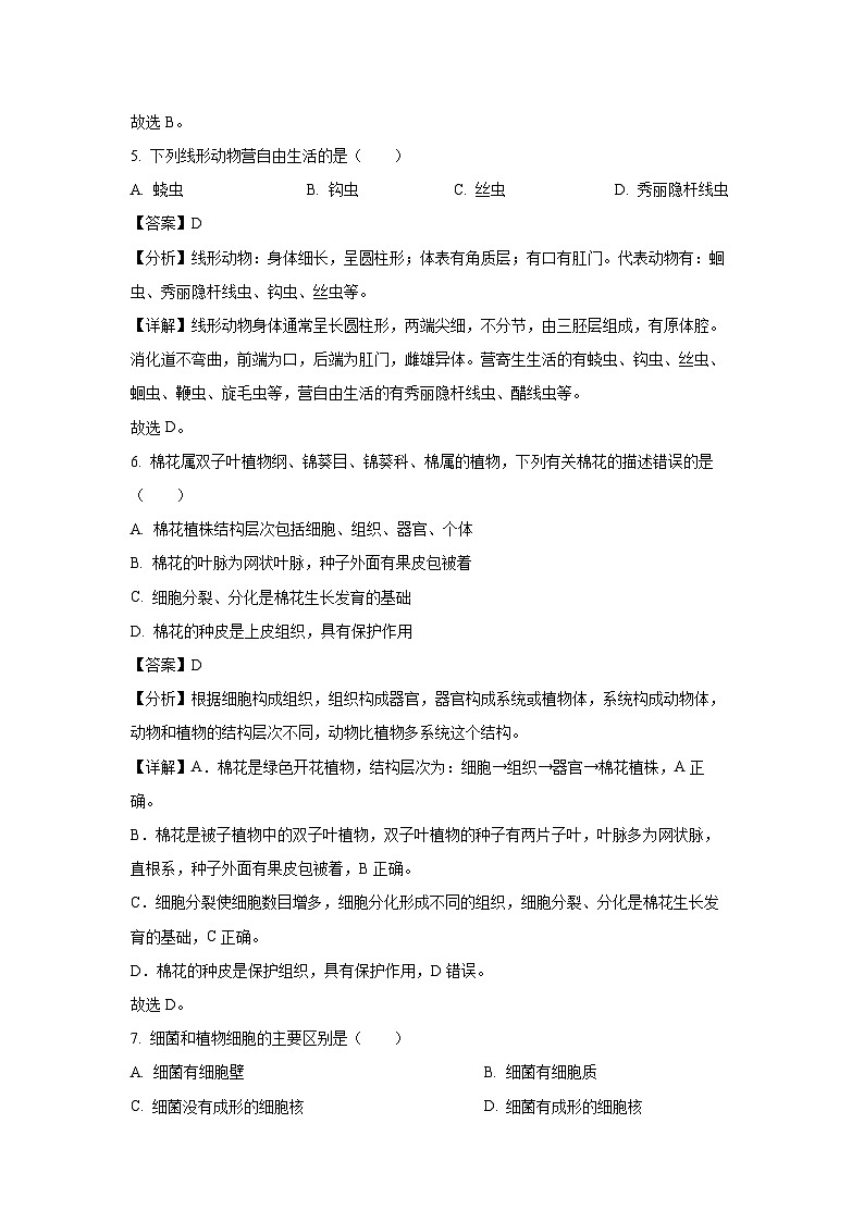 山西省临汾市翼城县多校2024-2025学年八年级上学期9月月考化学解析试题（解析版）03