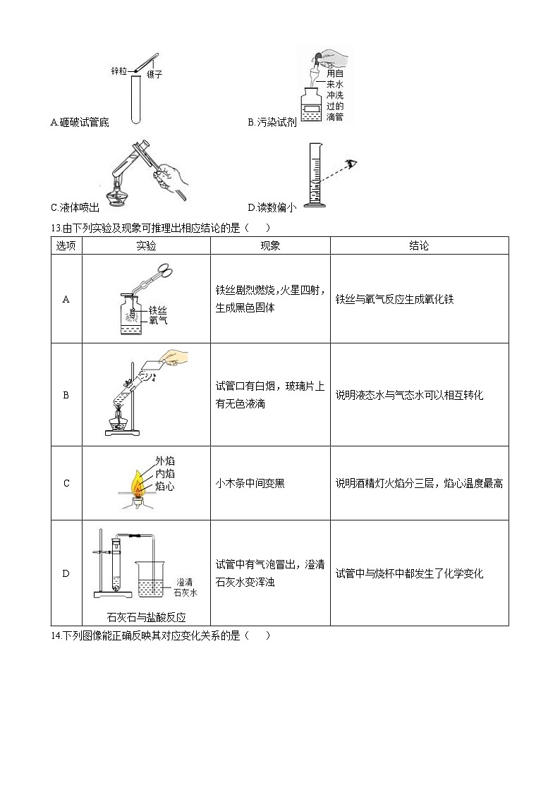 广东省广州大学附属中学教育集团2021-2022学年九年级上学期10月质量检查化学试题(无答案)第3页