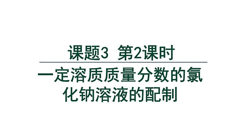 9.3 溶质的质量分数 第2课时  -课件---2024-2025学年九年级化学人教版(2024)下册01