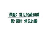 10.2 常见的酸和碱 第1课时 常见的酸-课件---2024-2025学年九年级化学人教版(2024)下册