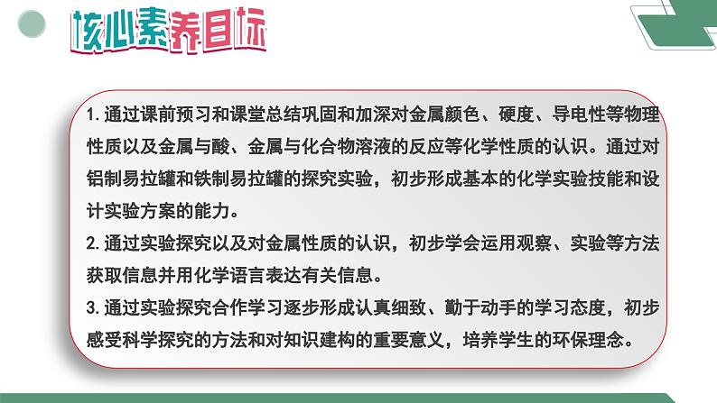 【核心素养】《实验活动5常见金属的物理性质和化学性质》课件PPT第2页