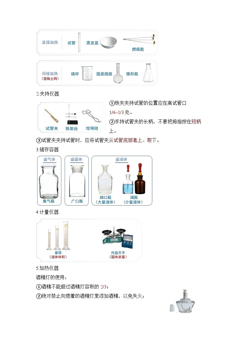 第一单元 走进化学世界（单元知识清单）-人教版（2024）初中化学九年级上册03