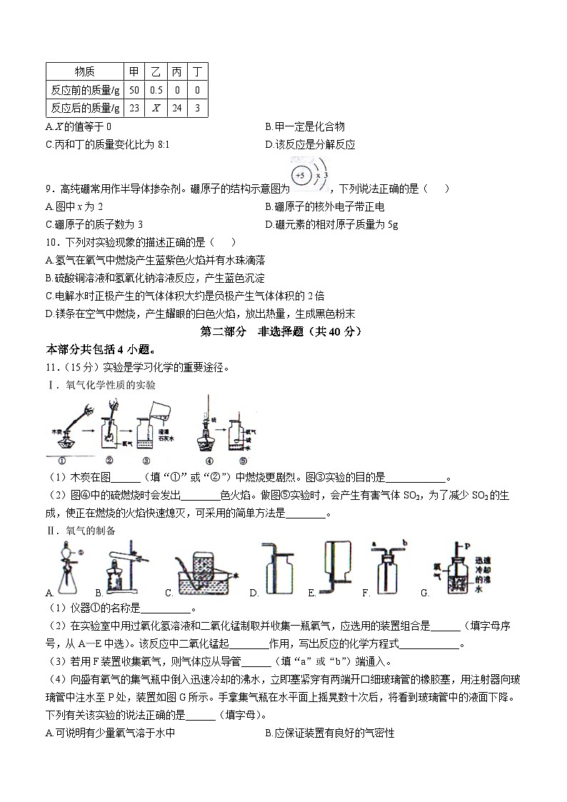 辽宁省沈阳市法库县2024-2025学年九年级上学期11月期中考试化学试题02