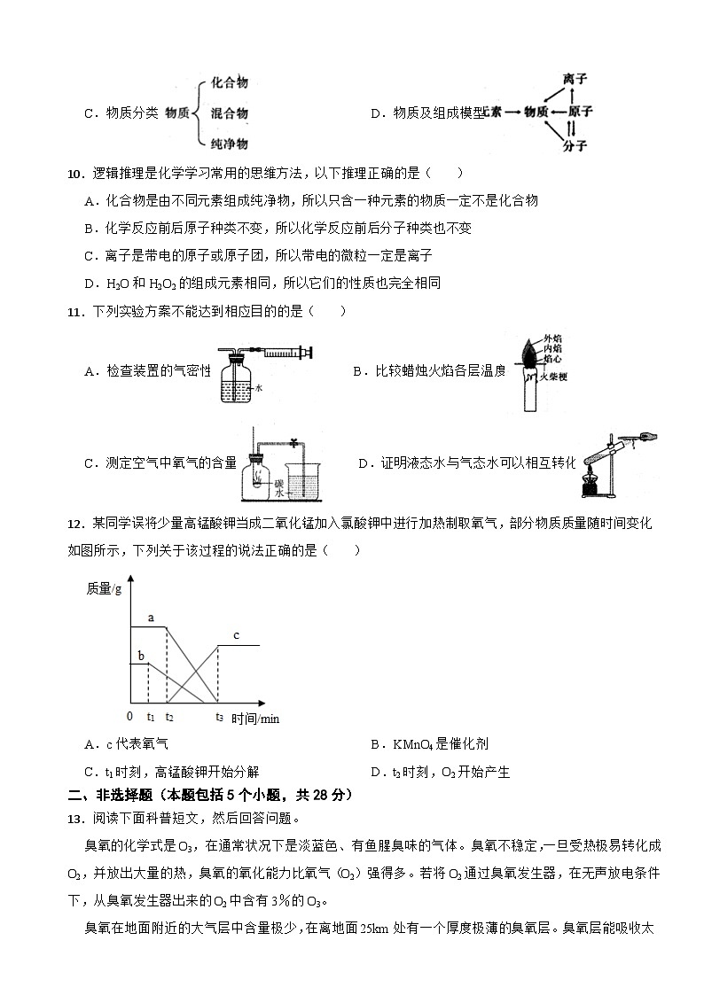 安徽省六安市霍邱县2023-2024学年九年级上学期11月期中化学试题第3页