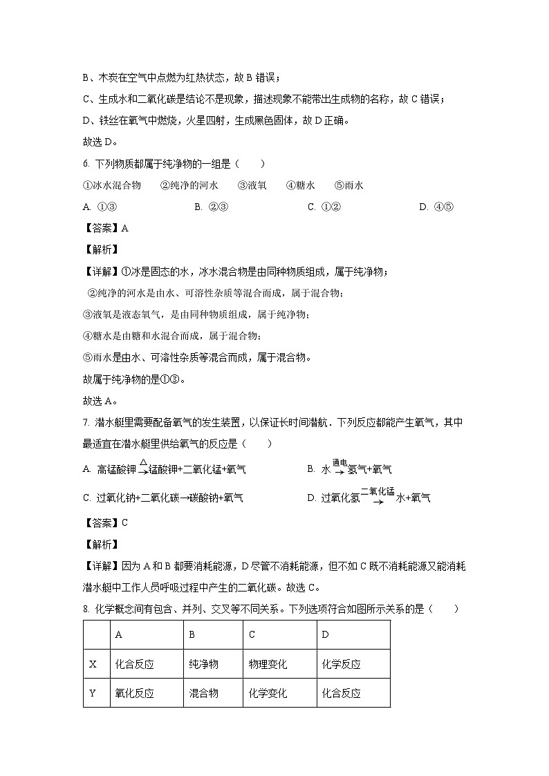 湖南省常德市澧县城区五校2024-2025学年九年级上学期第一次联考月考化学试卷（解析版）第3页