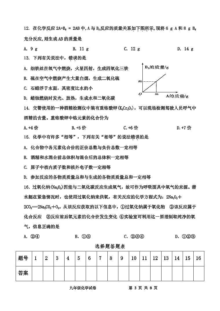 2024.10化学期中试卷第3页