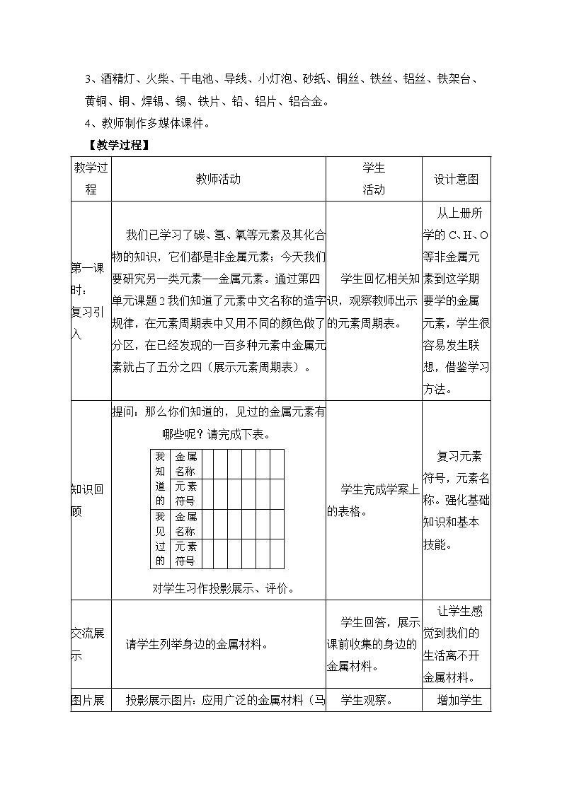 《金属材料》参考教案2第2页