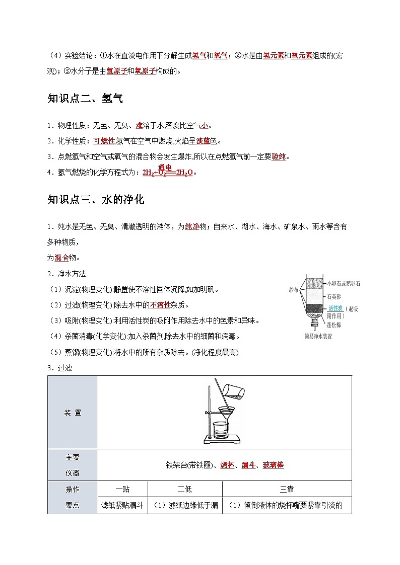 2025年中考化学一轮复习考点过关练习专题07 自然界的水（解析版）第2页