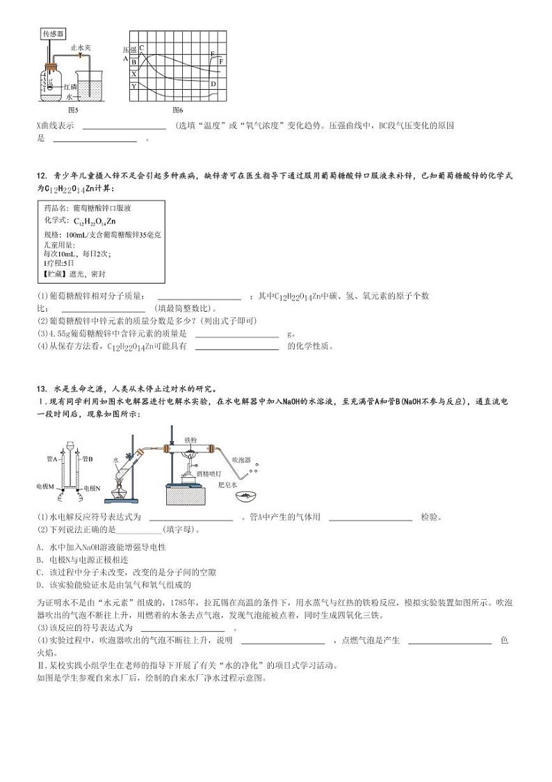 2024～2025学年福建龙岩新罗区龙岩初级中学初三(上)期中化学试卷[原题+解析]第3页