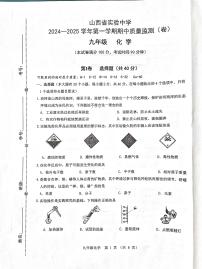 山西省实验中学2024-2025学年九年级上学期11月期中考试化学试题