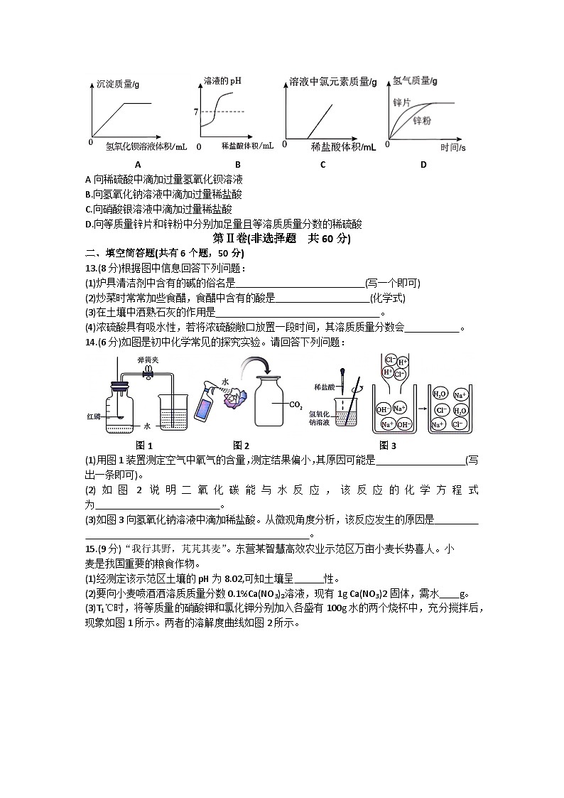 山东省东营市利津县2024--2025学年九年级上学期11月期中化学试题03