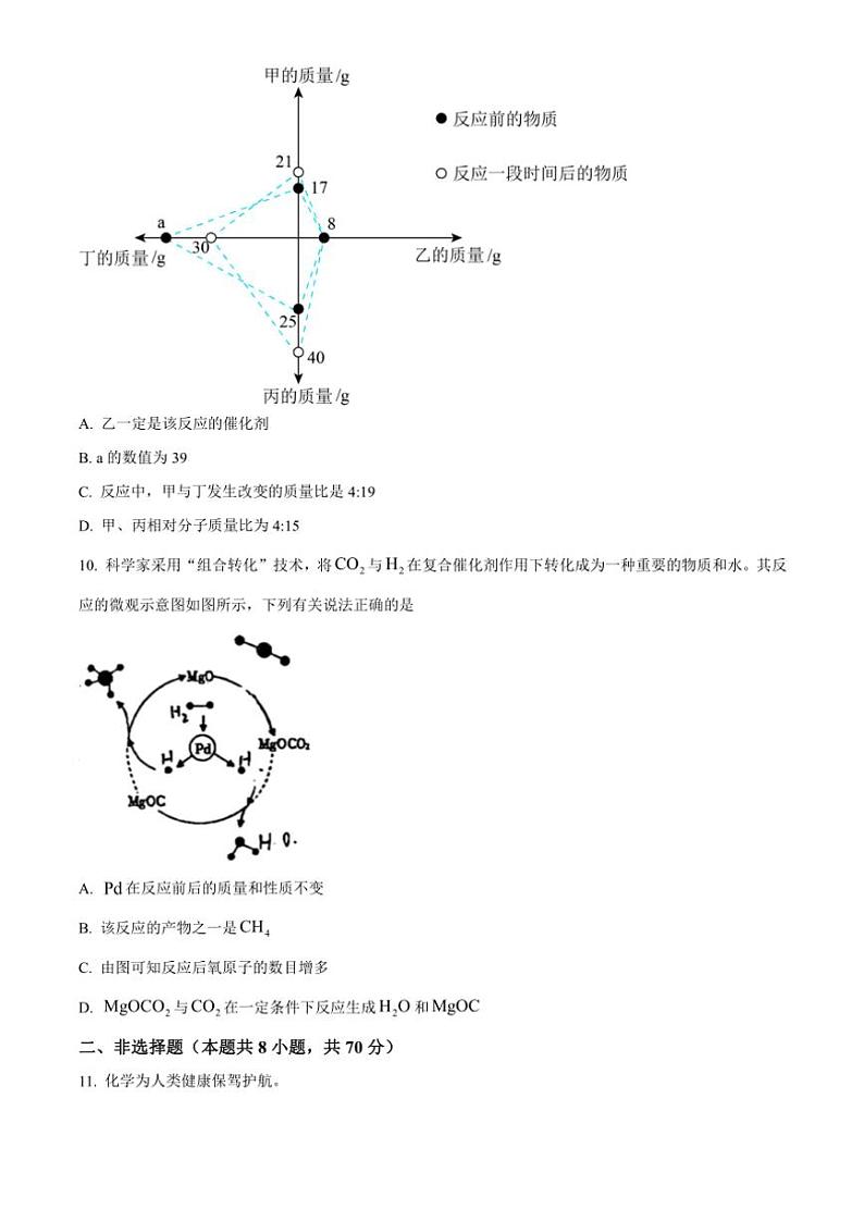 福建省福州市台江区福州华伦中学2024～2025学年九年级(上)期中化学试卷(含答案)第3页