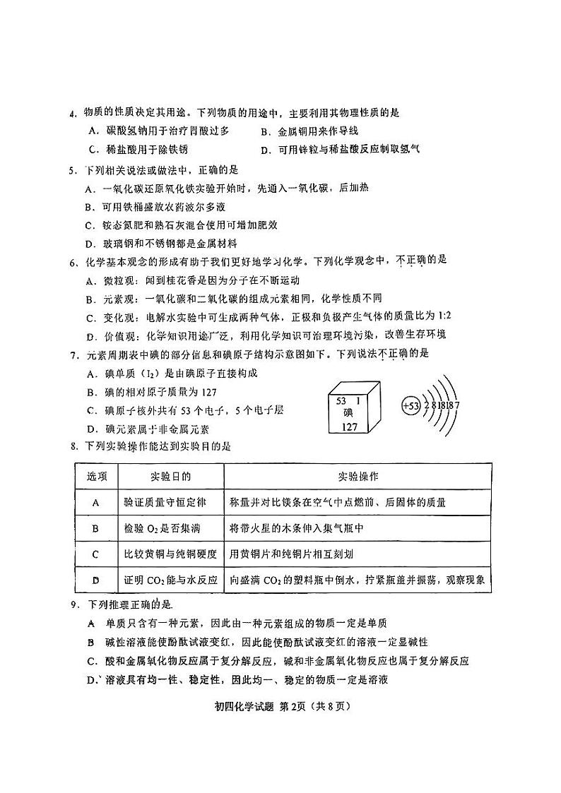 初四化学第2页