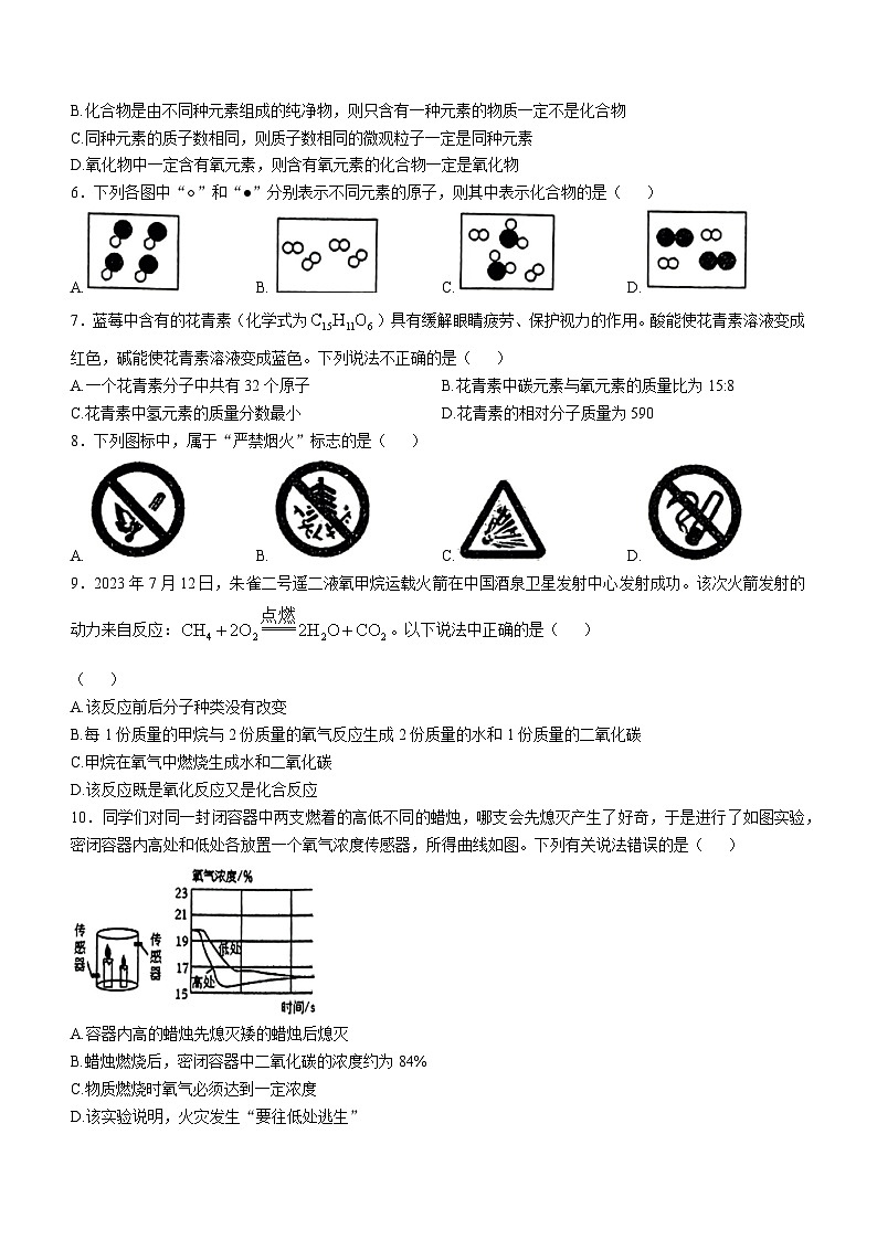 辽宁省沈阳市虹桥中学教育集团2024-2025学年九年级上学期期中考试化学试卷02